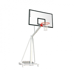 Canastas de baloncesto móviles tablero madera. Salida 1,25 m