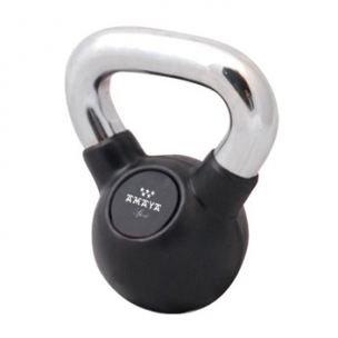 Kettlebell de Caucho con mango cromado 12 Kg