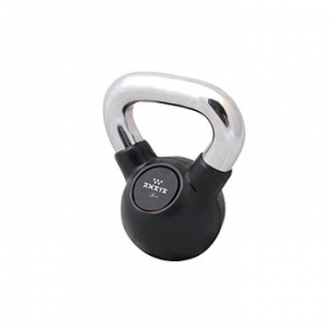 Kettlebell de Caucho con mango cromado 4 Kg