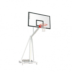 Canastas de baloncesto móviles tablero madera. Salida 1,65 m