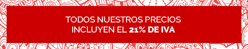 Todos nuestros productos incluyen 21% de IVA